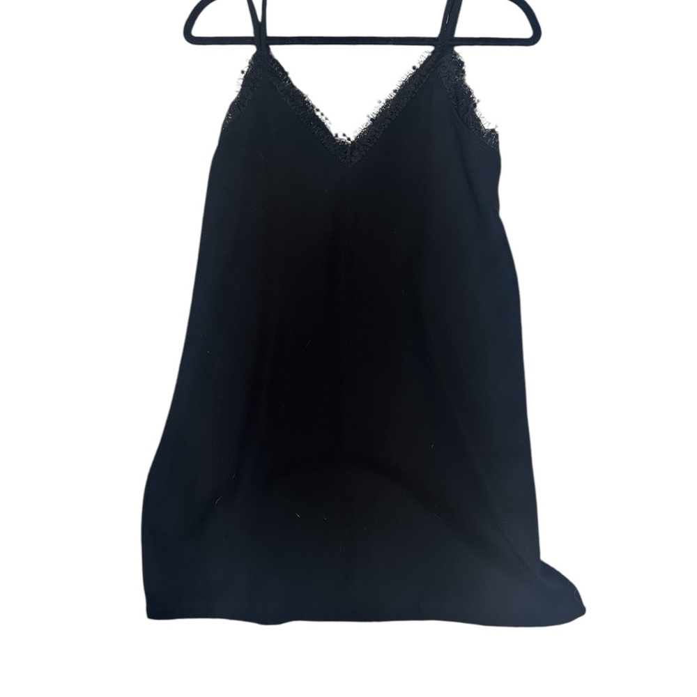 Zara Black Lace Detail Slip Dress